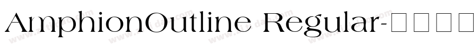 AmphionOutline Regular字体转换